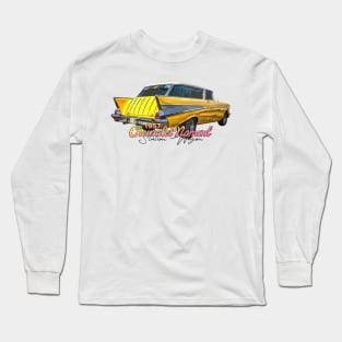 1957 Chevrolet Nomad Station Wagon Long Sleeve T-Shirt